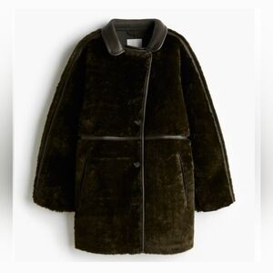 Sz XL New H&M Dark Brown Teddy Jacket
